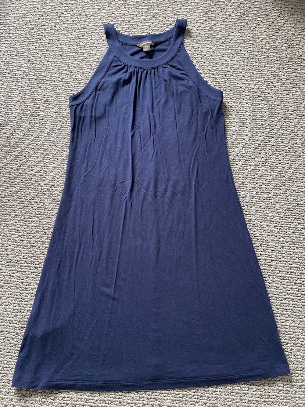 Sleeveless Navy Halter Neck Tommy Bahama Dress Small